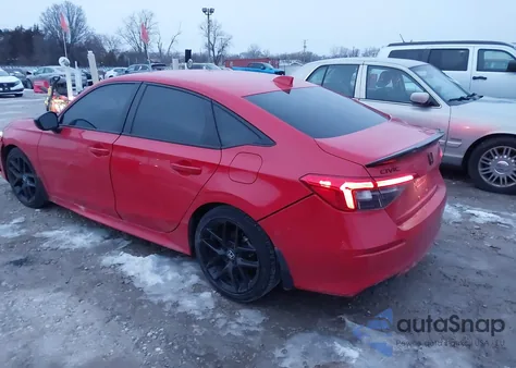 2022 Honda Civic Sport z USA, uszkodzony, nr VIN 2HGFE2F50NH599061